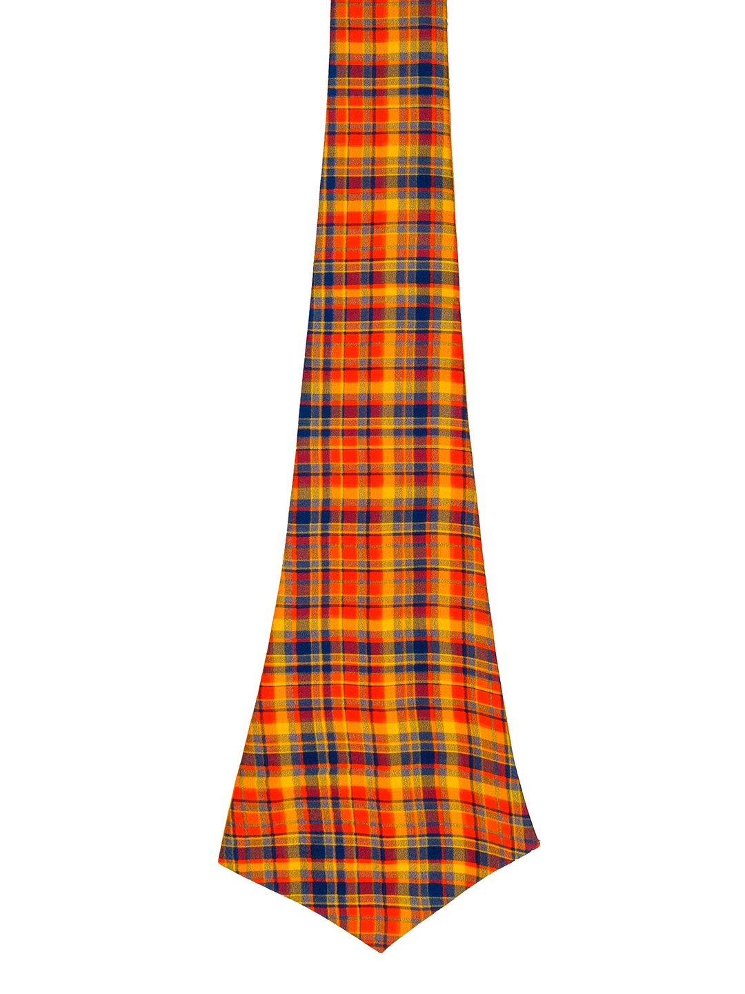 

CHOKORE Men Checked Cravat, Orange
