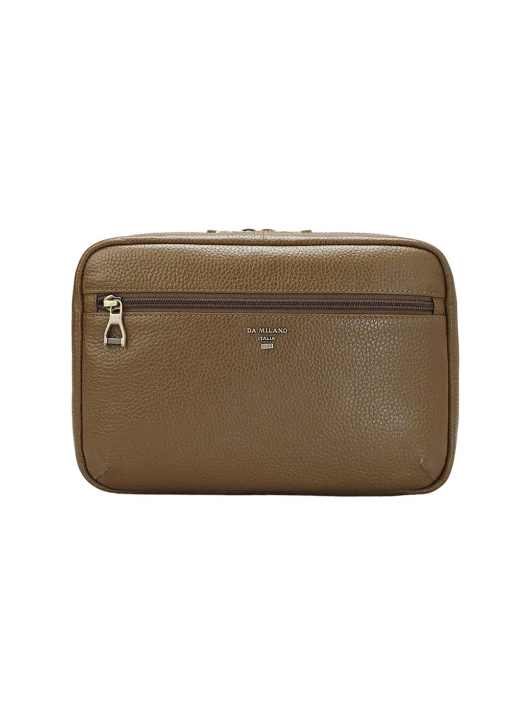 

Da Milano Leather Vanity Bag Travel Accessory, Brown