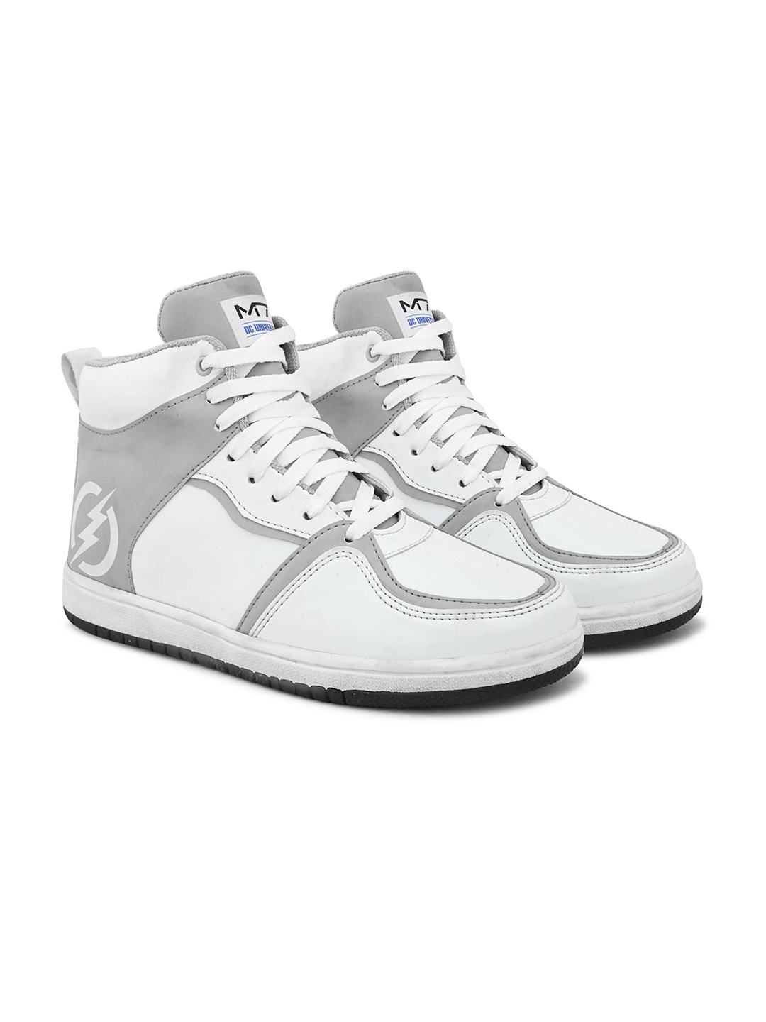 

M7 by Metronaut Men Colourblocked Lightweight Leather Sneakers, White