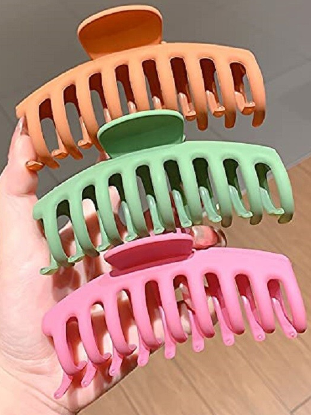 

Xivir Set of 3 Claw Clip, Pink