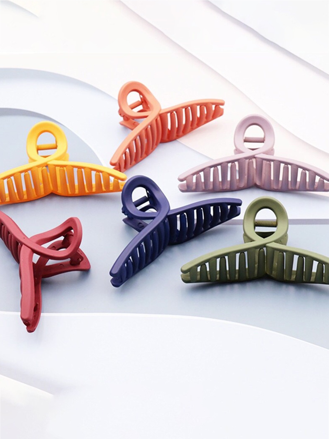 

Xivir Set of 6 Hair Claw Clips, Red