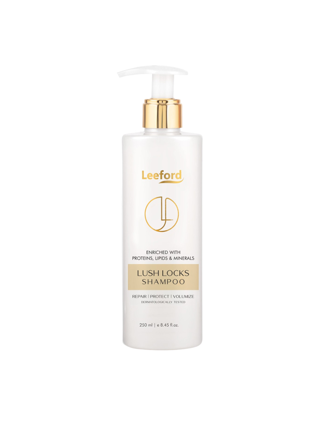 

Leeford Lush Locks Shampoo with Proteins Lipids & Minerals - 250ml, White