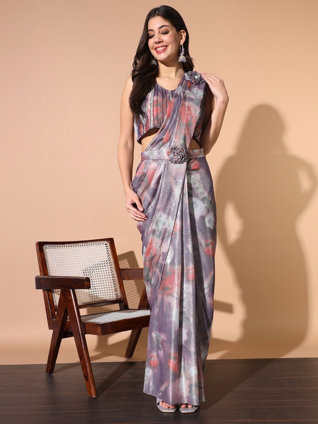 

Chhabra 555 Women Sarees, Purple