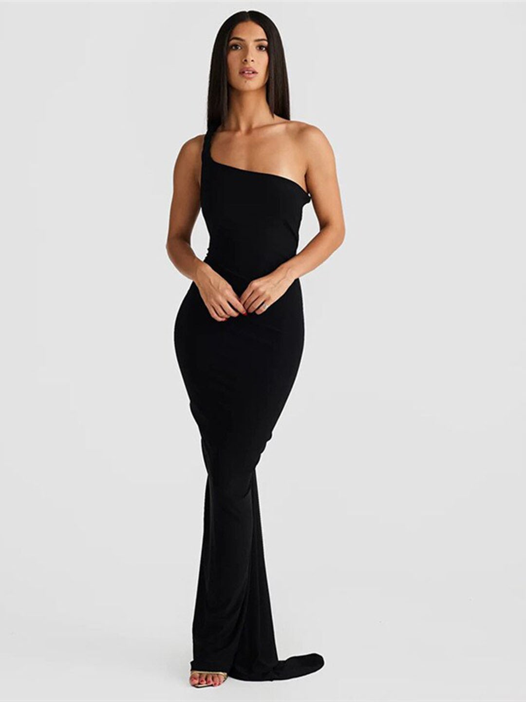 

all about you Black Halter Neck Sleeveless Backless Bodycon Maxi Dress