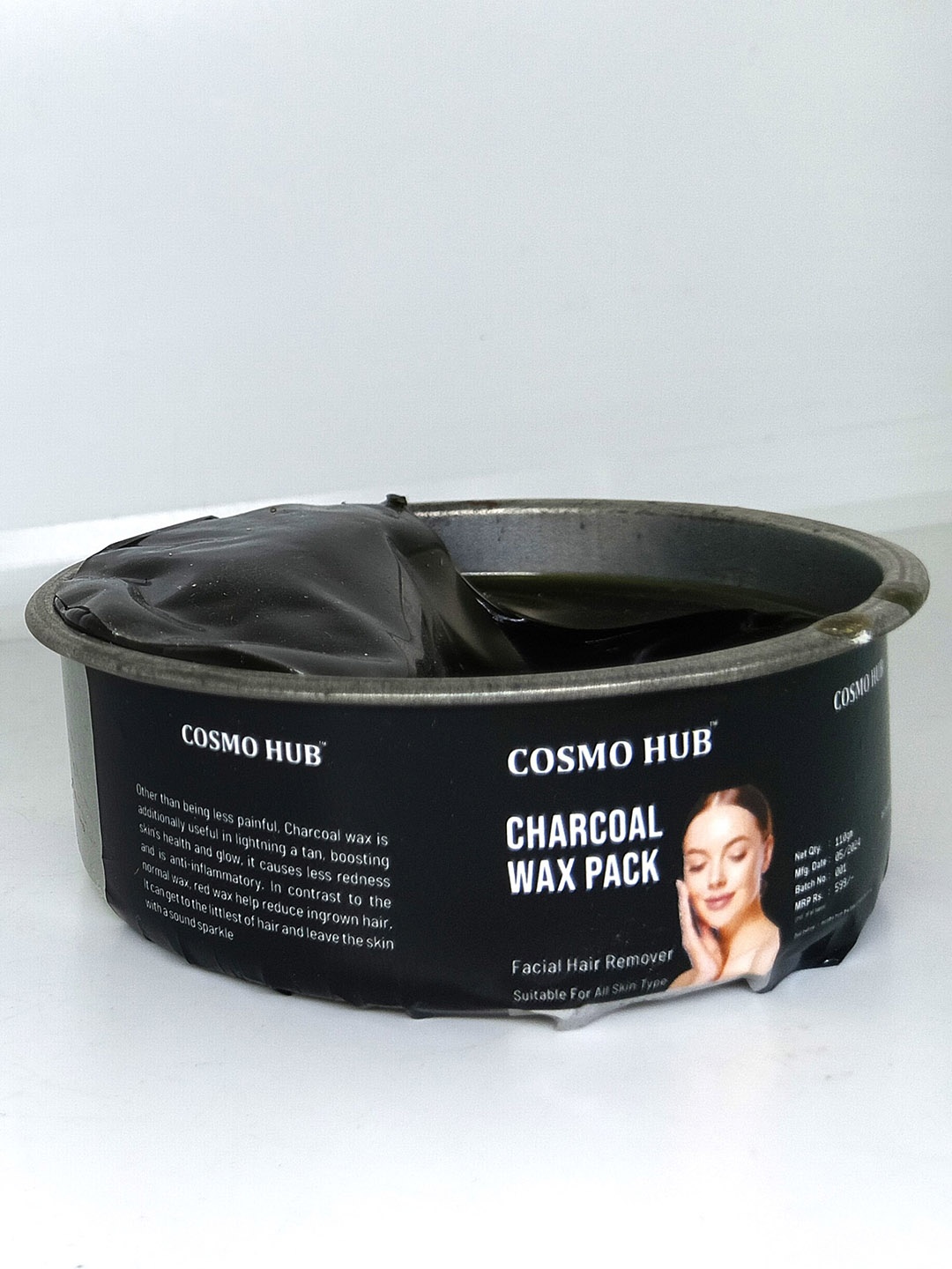 

COSMO HUB Charcoal Face Wax - 80 g, Black