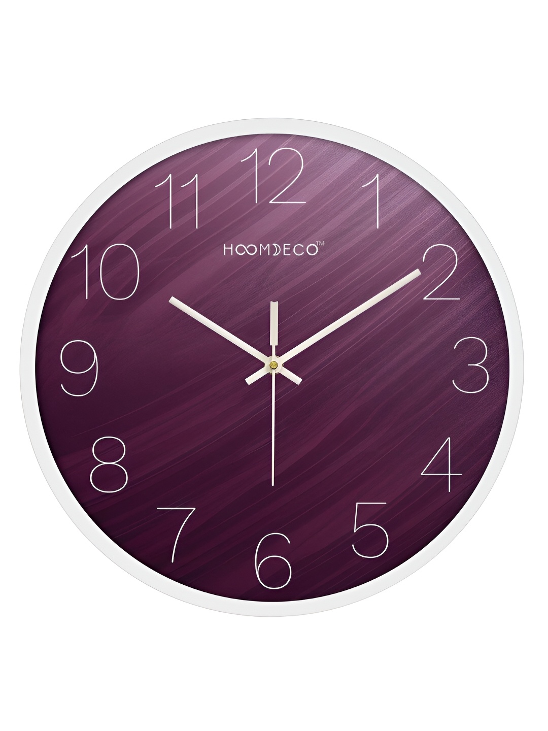

HOOMDECO Fuchsia Printed Round Shaped Contemporary Analogue Wall Clock