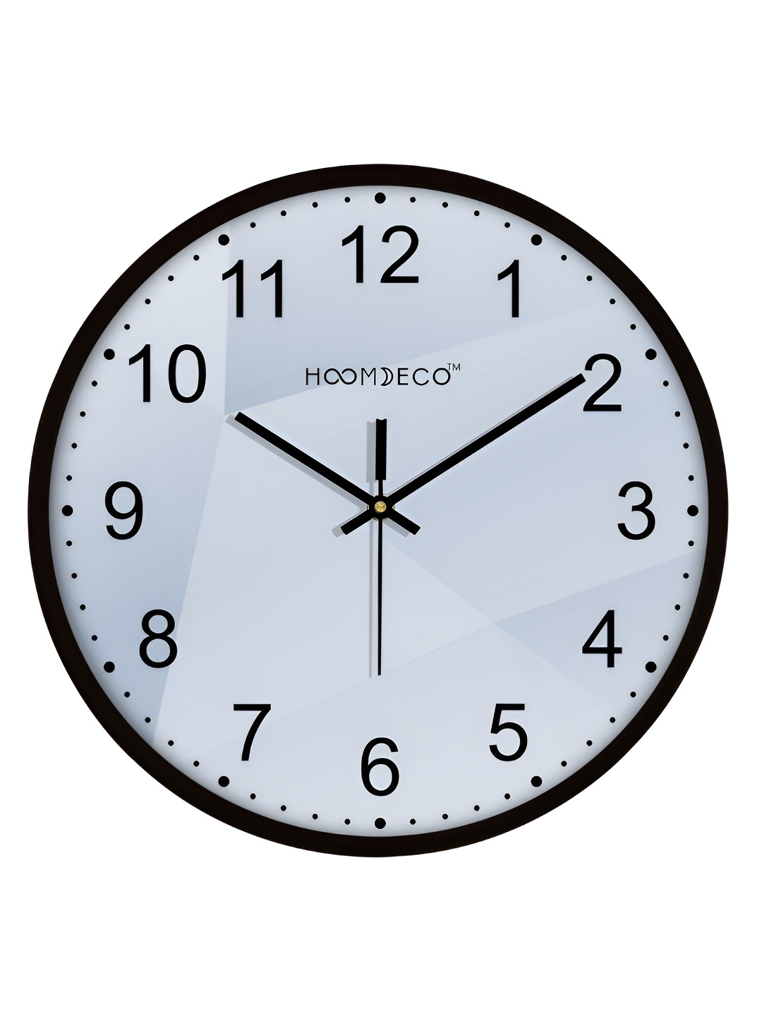 

HOOMDECO Grey & Black Printed Contemporary Wall Clock