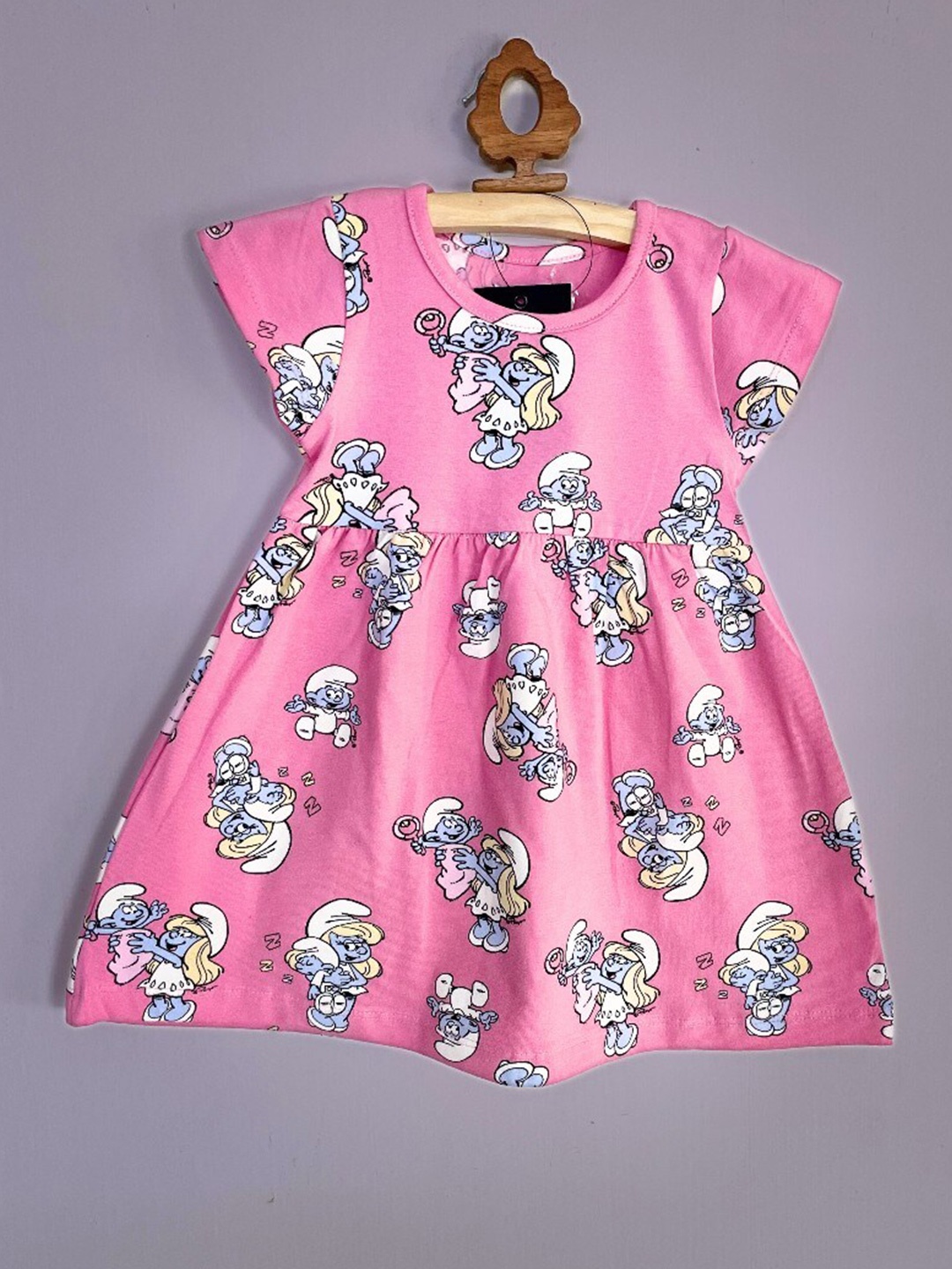 

BAESD Print Fit & Flare Dress, Pink