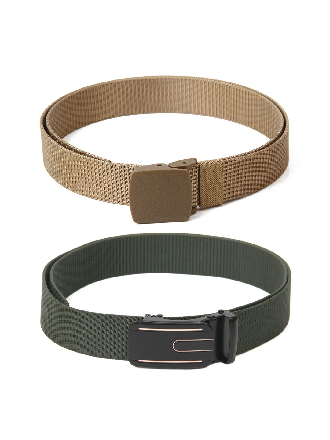 

Calvadoss Girls Set of 2 Textured Belts, Beige