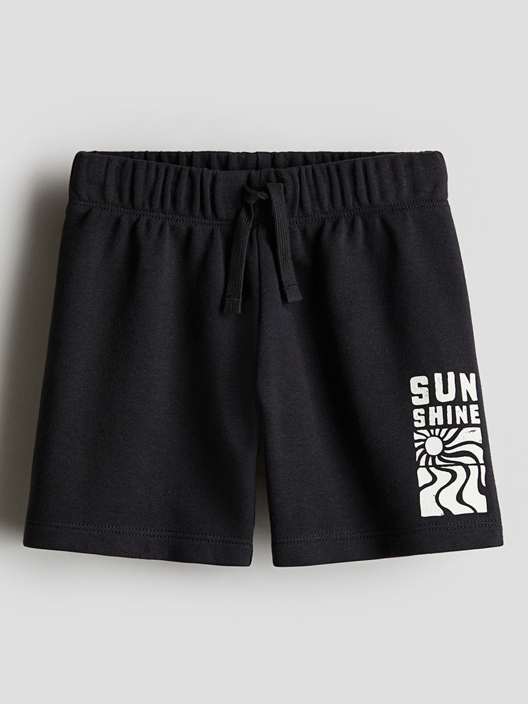

H&M Boys Printed Sweatshorts, Black