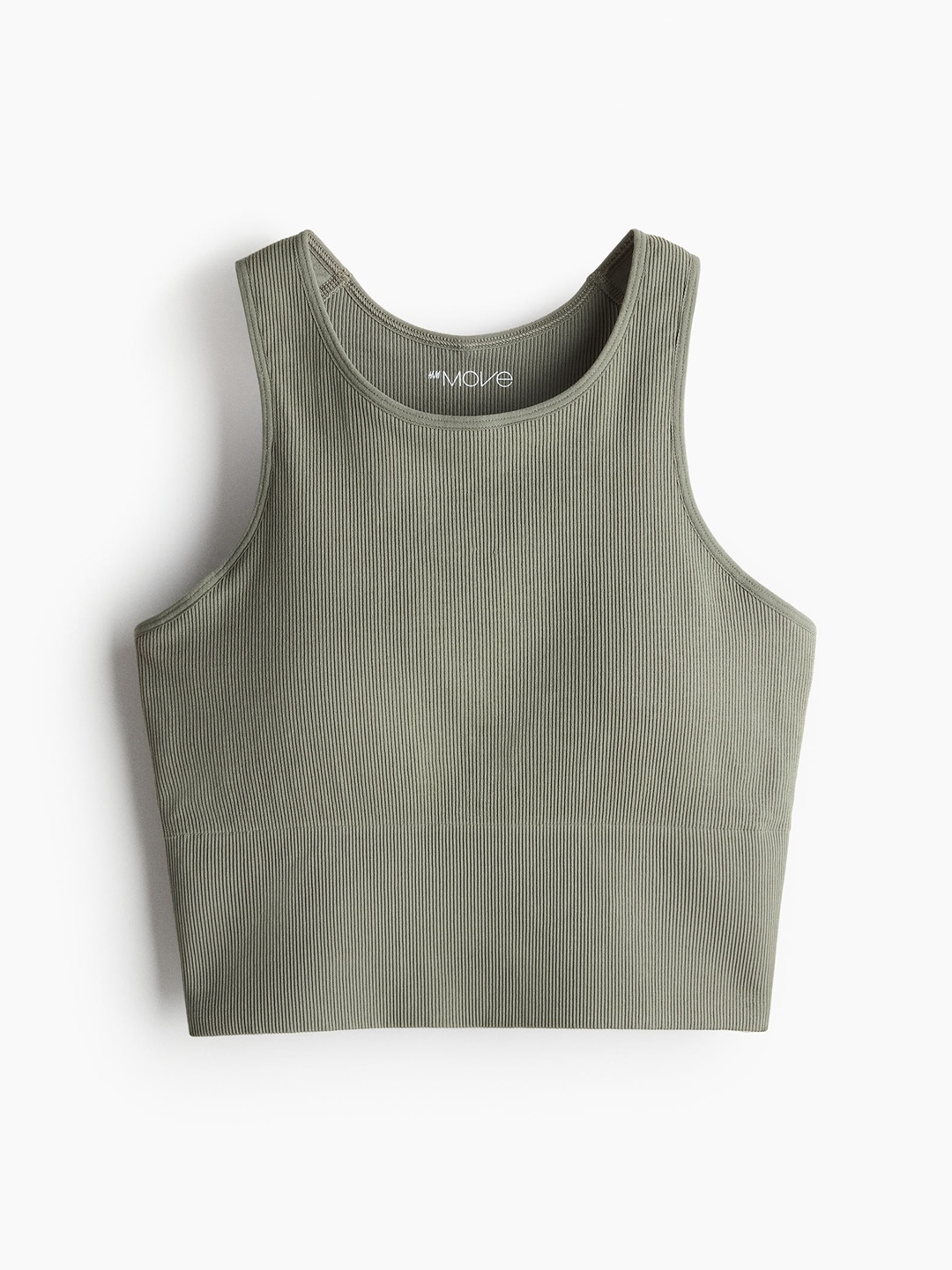 H&M Women DryMove Medium Support Sports Bra, Green