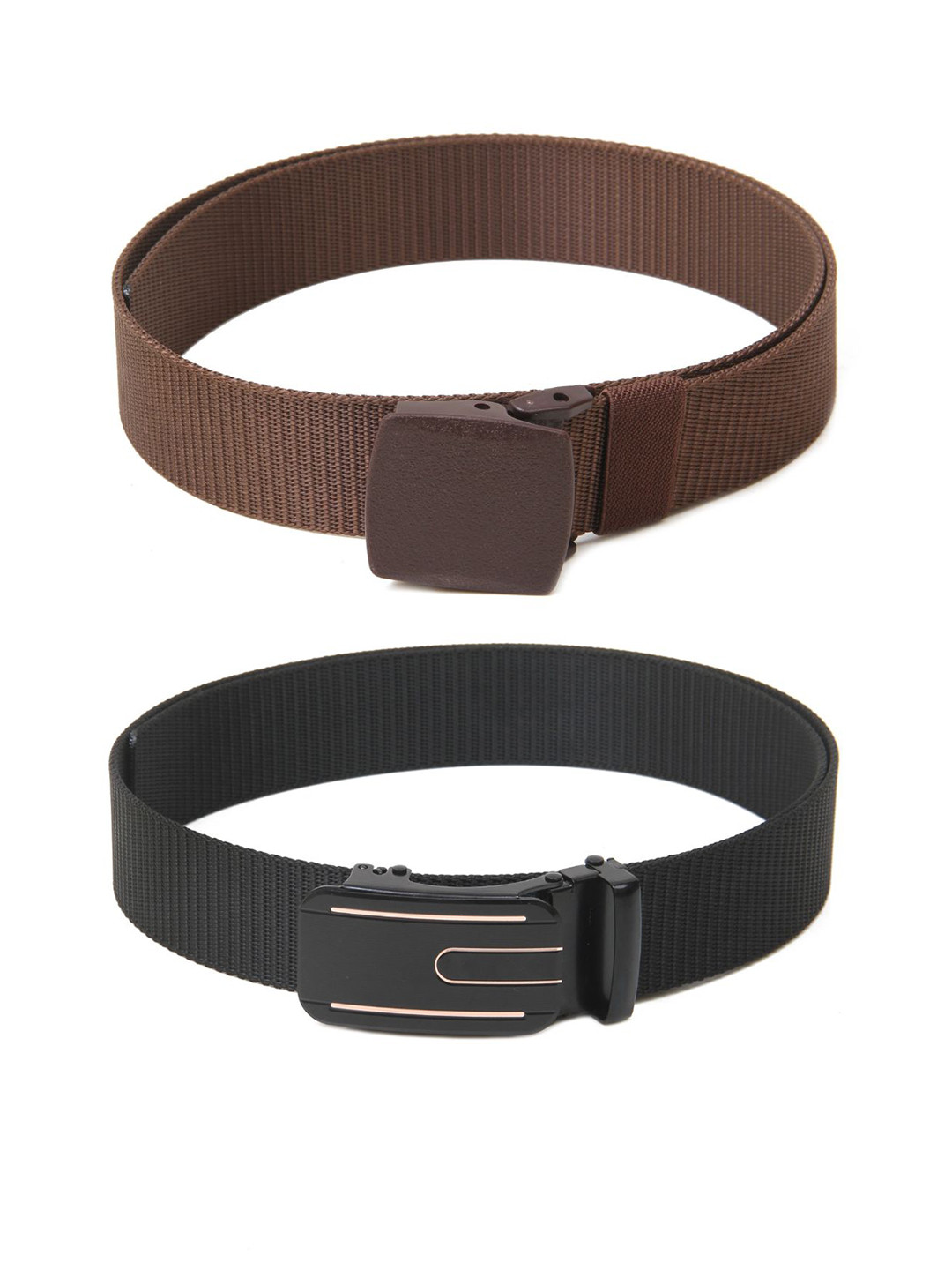 

Calvadoss Girls Textured Set Of 2 Belts, Brown