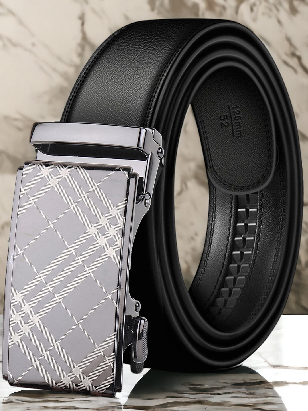 

INVICTUS Men Leather Belt, Black