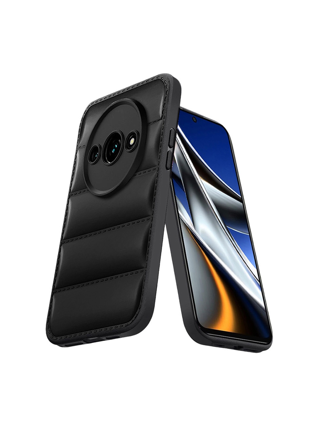 

Karwan Flexible and Soft Redmi A3 Back Case, Black