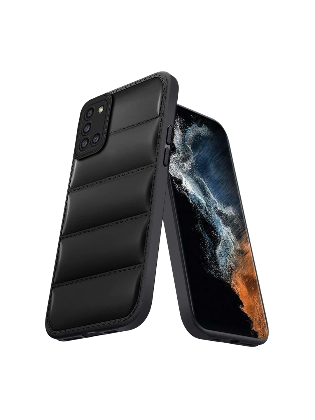 

Karwan Solid Samsung A31 Mobile Back Case, Black