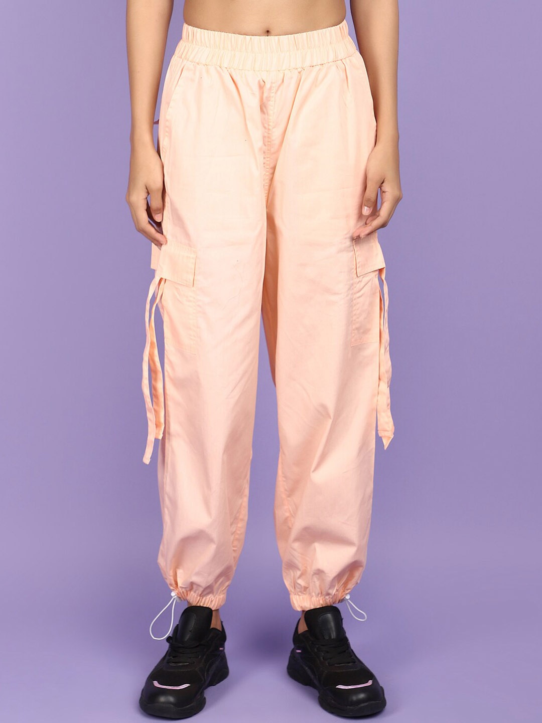 

V-Mart Women Parachute Trousers, Pink