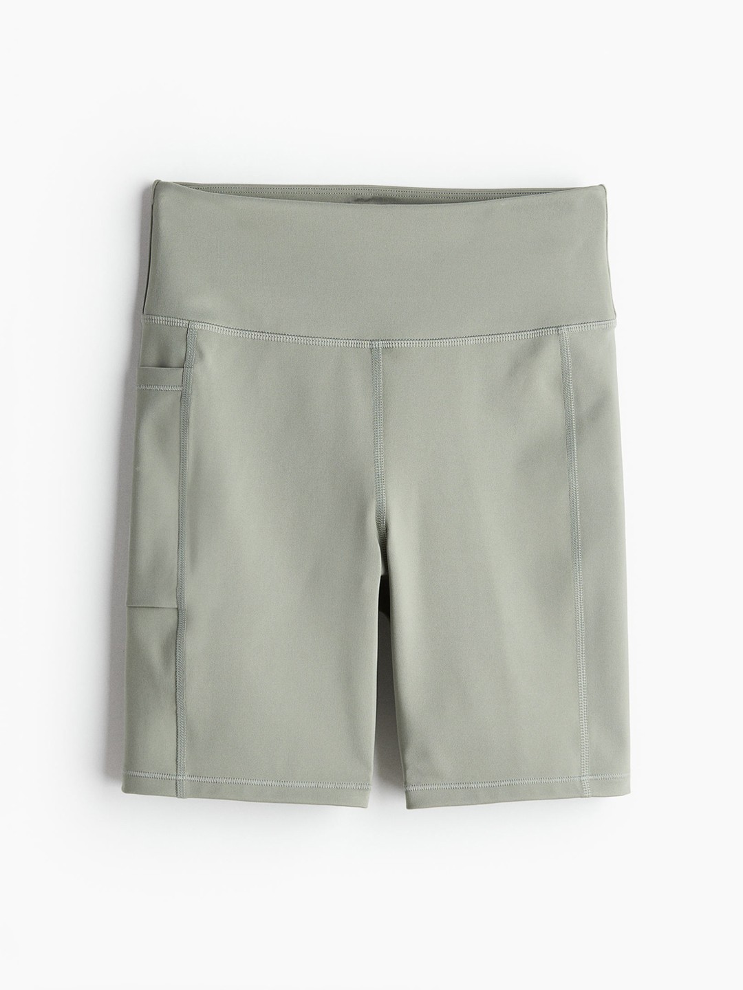 

H&M Women DryMove Pocket-Detail Sports Cycling Shorts, Green