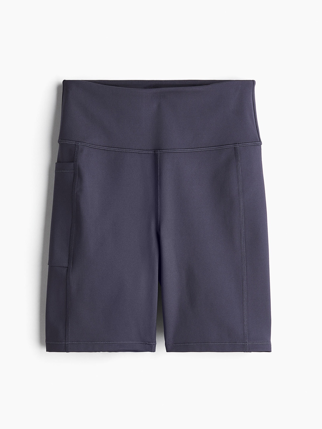 

H&M Women DryMove Pocket-Detail Sports Cycling Shorts, Blue