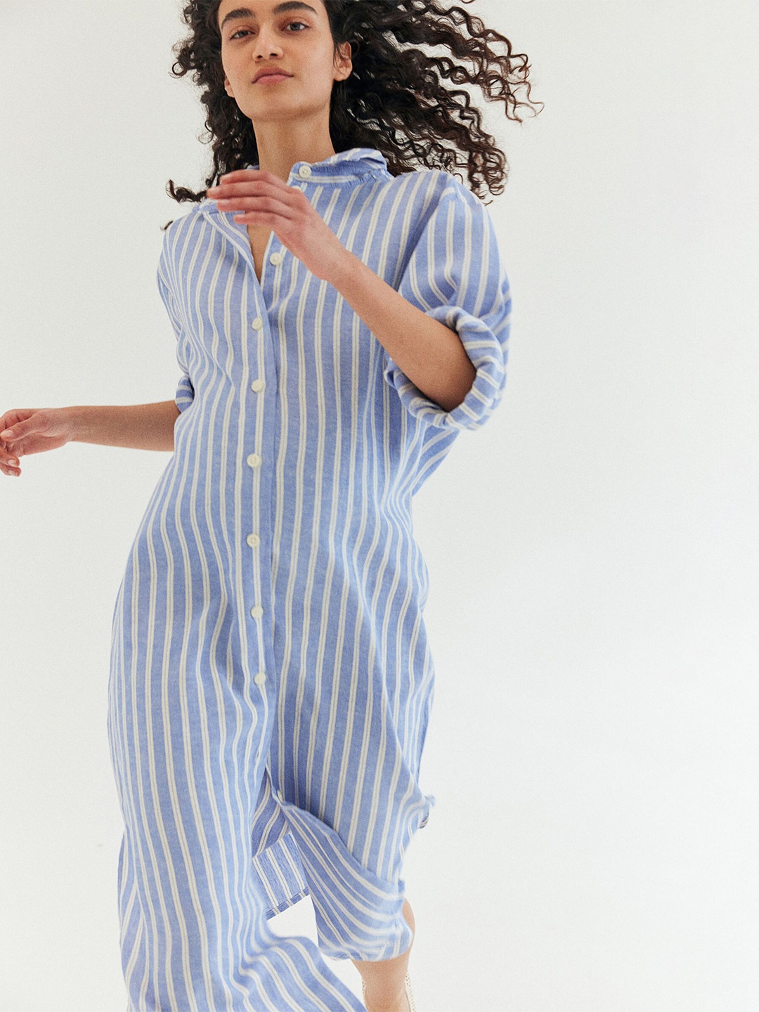 

H&M MAMA Before & After Shirt Dress, Blue
