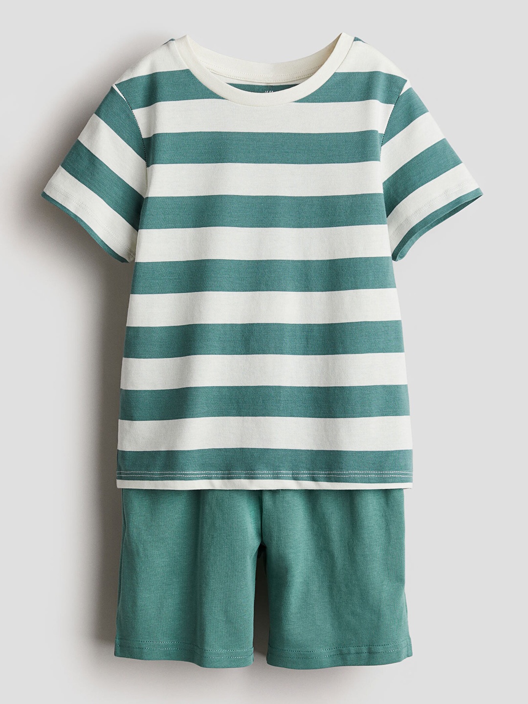 

H&M Boys 2-Piece Cotton Jersey Set, Green