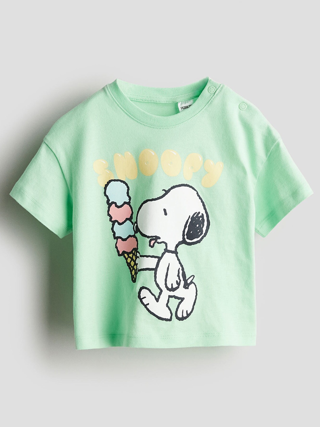 

H&M Boys Printed Cotton Jersey T-shirt, Green