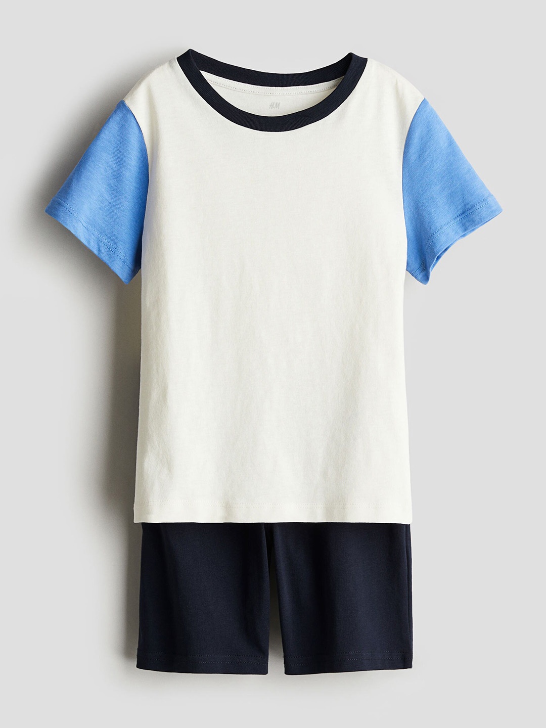 

H&M Boys 2-Piece Cotton Jersey Set, White
