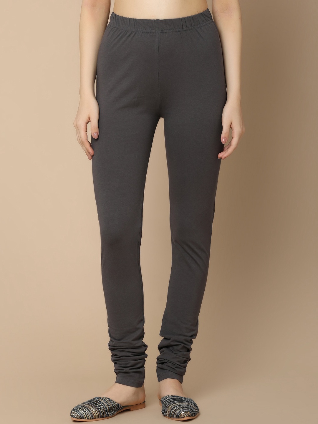 

V-Mart Churidar Length Leggings, Grey