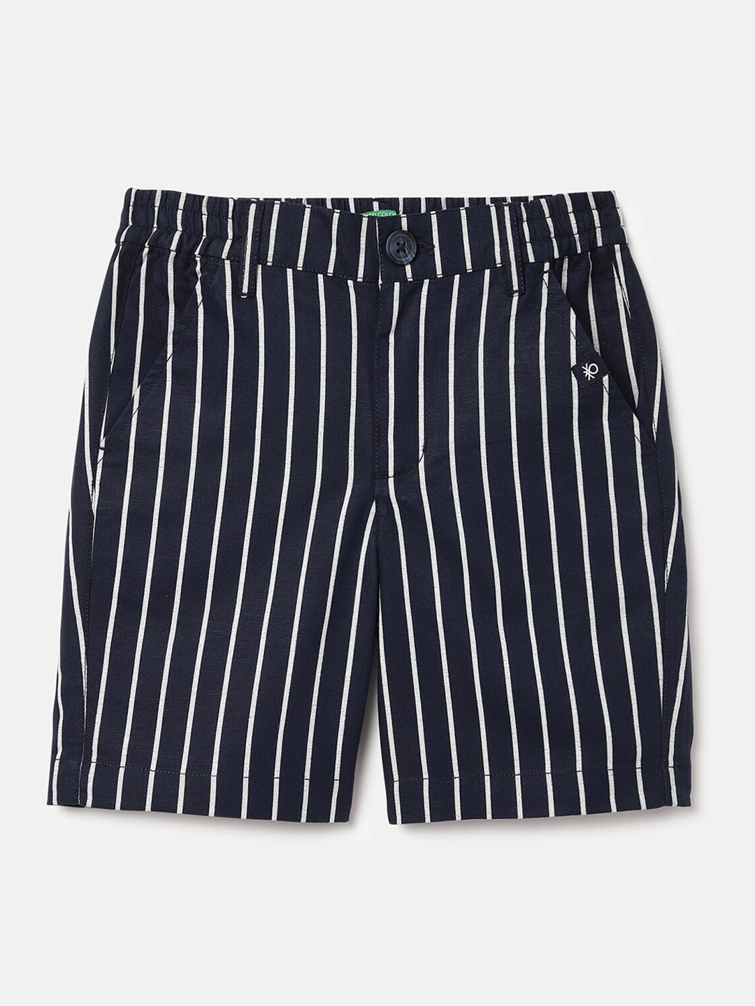 

United Colors of Benetton Boys Striped Shorts, Blue