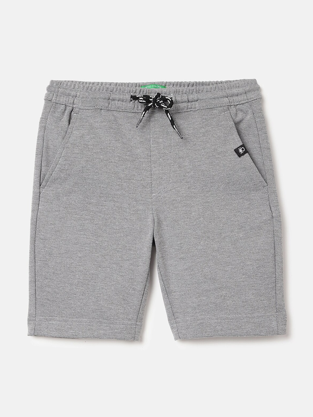 

United Colors of Benetton Boys Mid-Rise Shorts, Grey