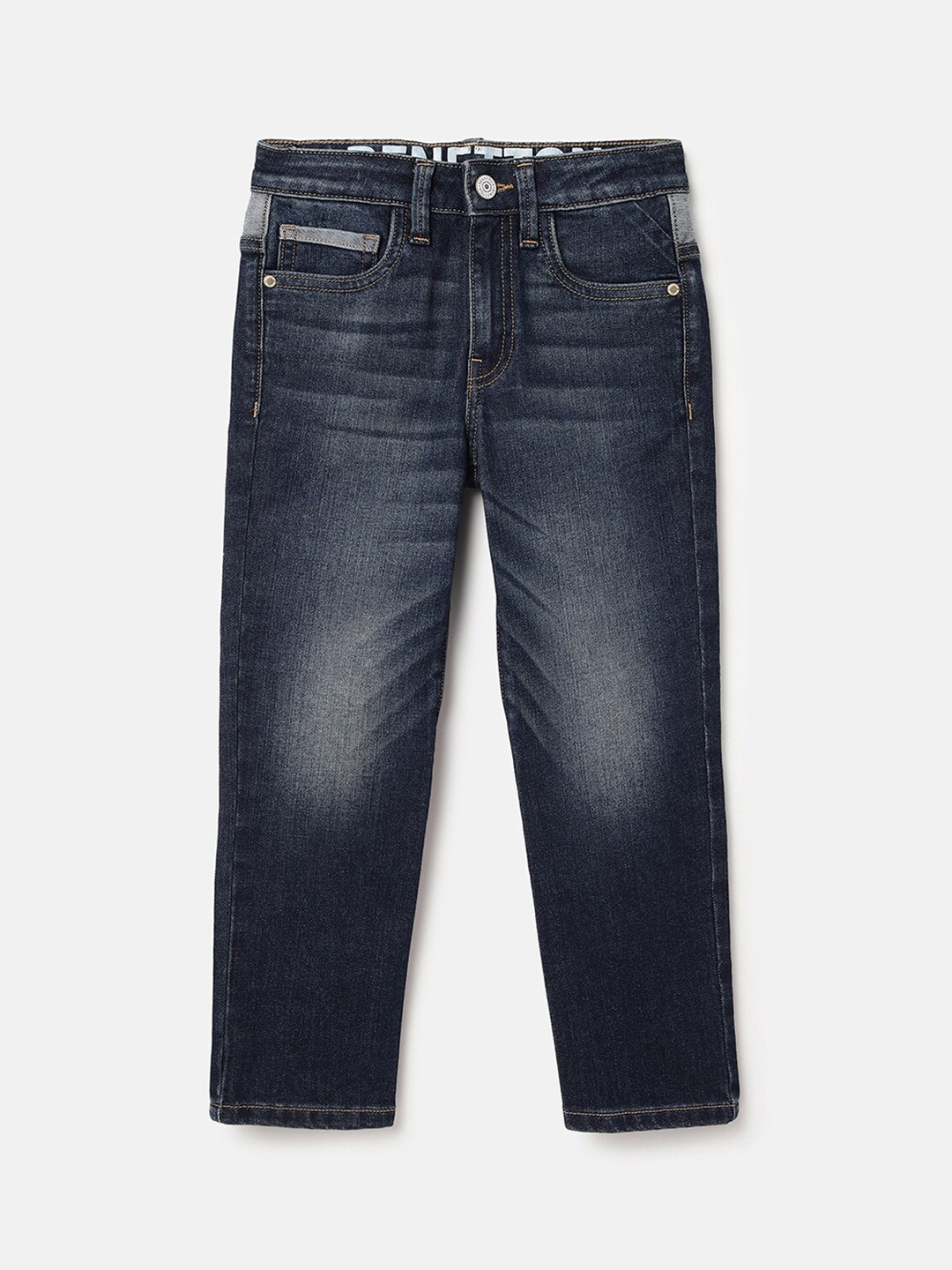 

United Colors of Benetton Boys Straight Fit Clean Look Light Fade Jeans, Blue