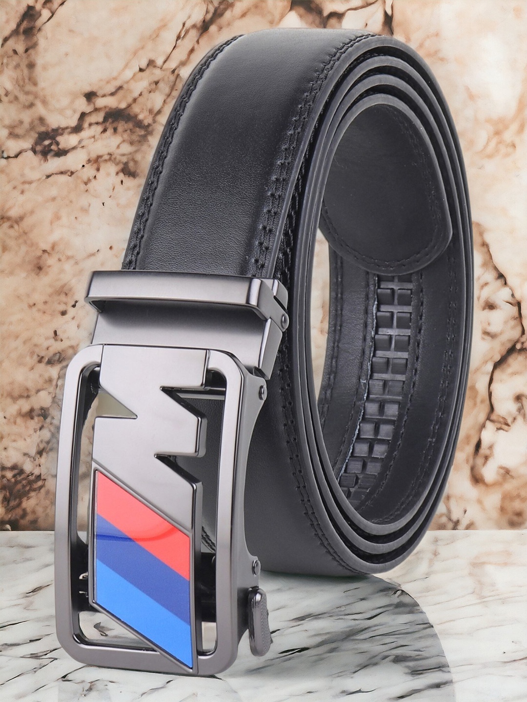 

INVICTUS Men Leather Belt, Black