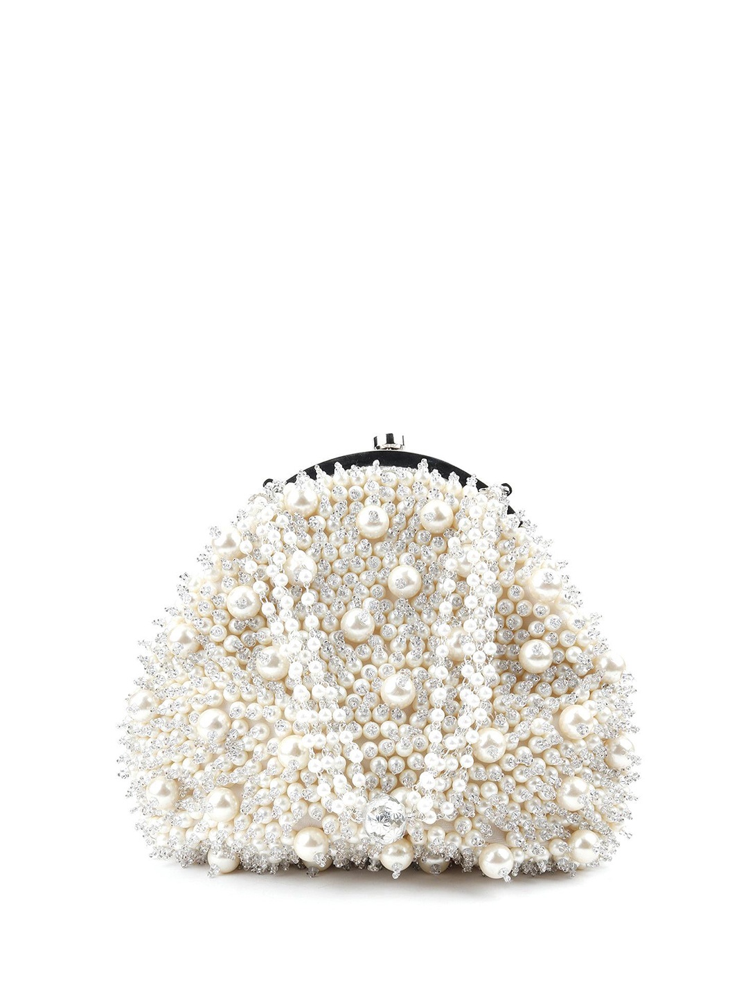 

ODETTE Embellished Purse, White