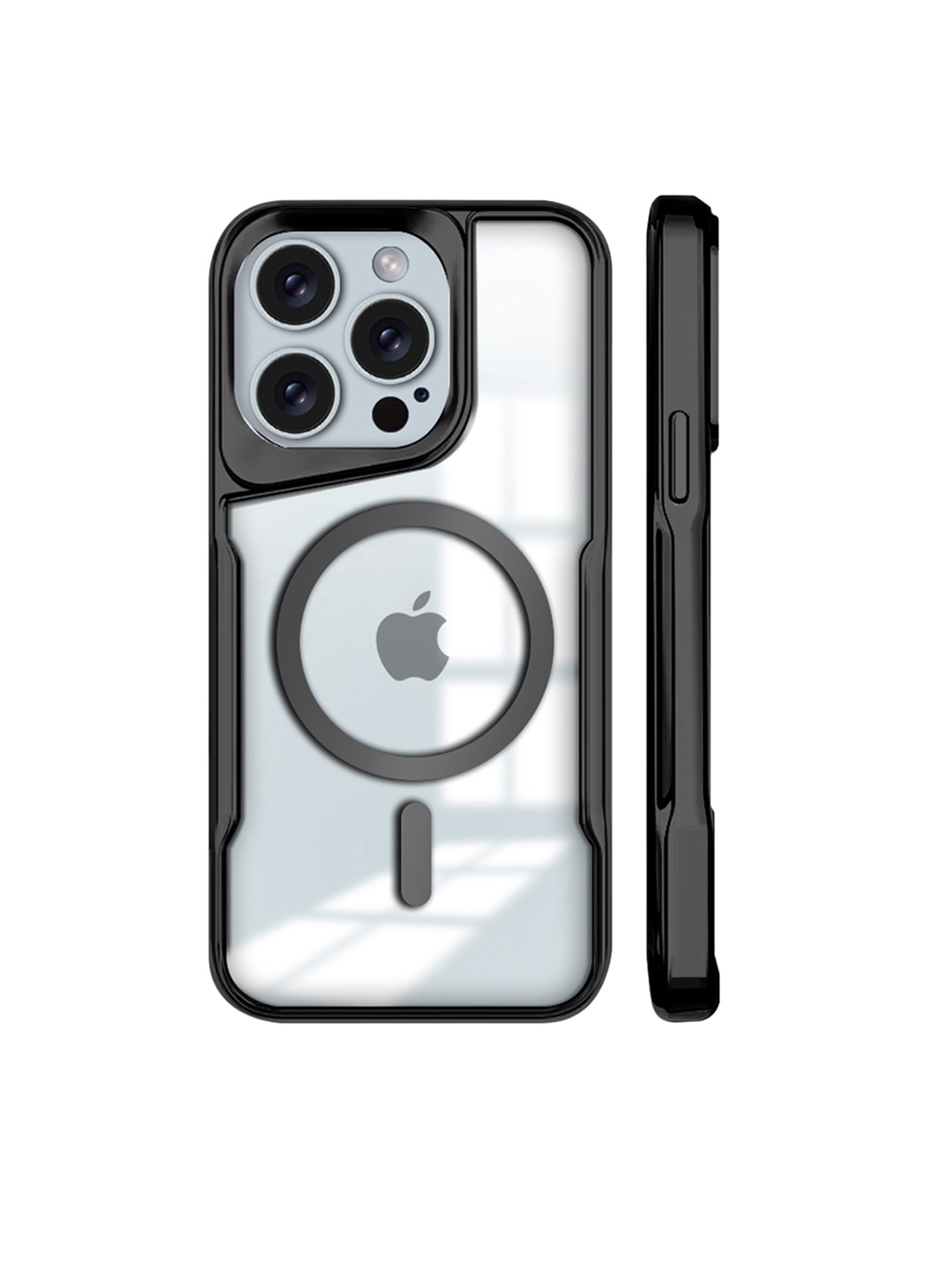 

Karwan Printed iPhone 12 Pro Max Back Case, Black