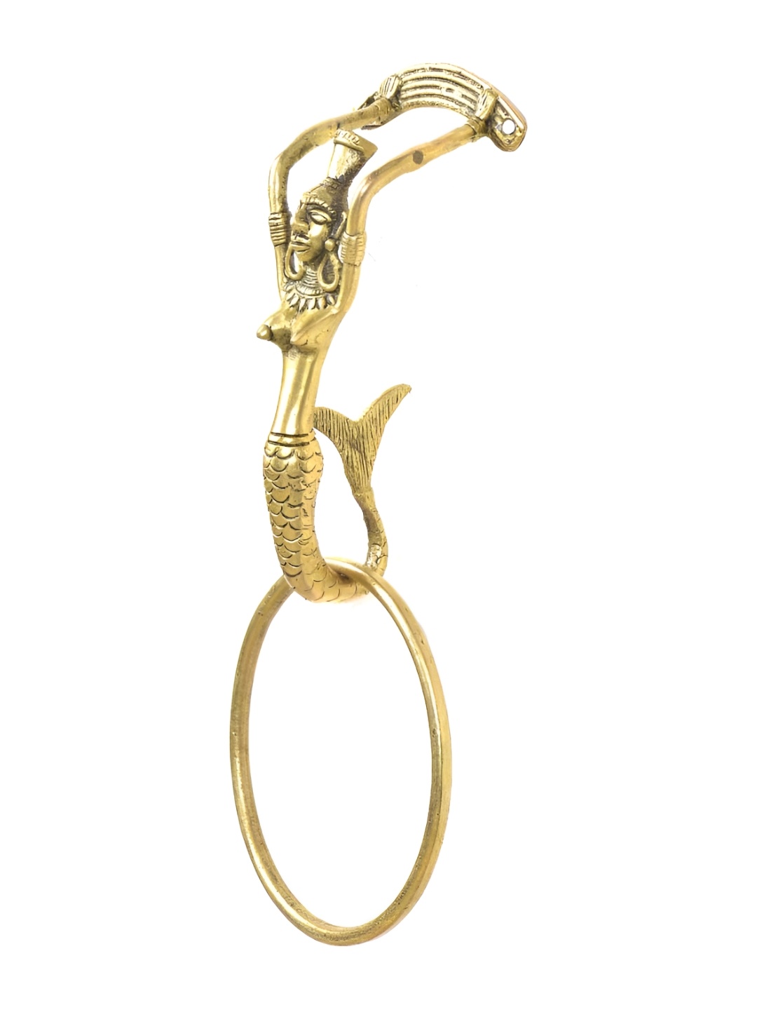 

Indianshelf Gold-Toned Lady Brass Door Knocker