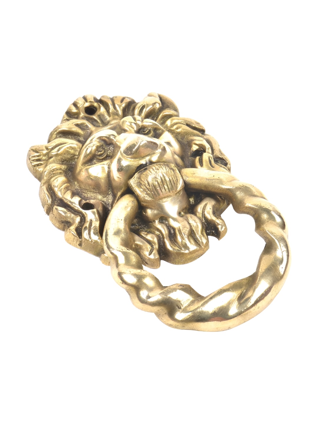 

Indianshelf Beige Lion Head Ring Door Knocker