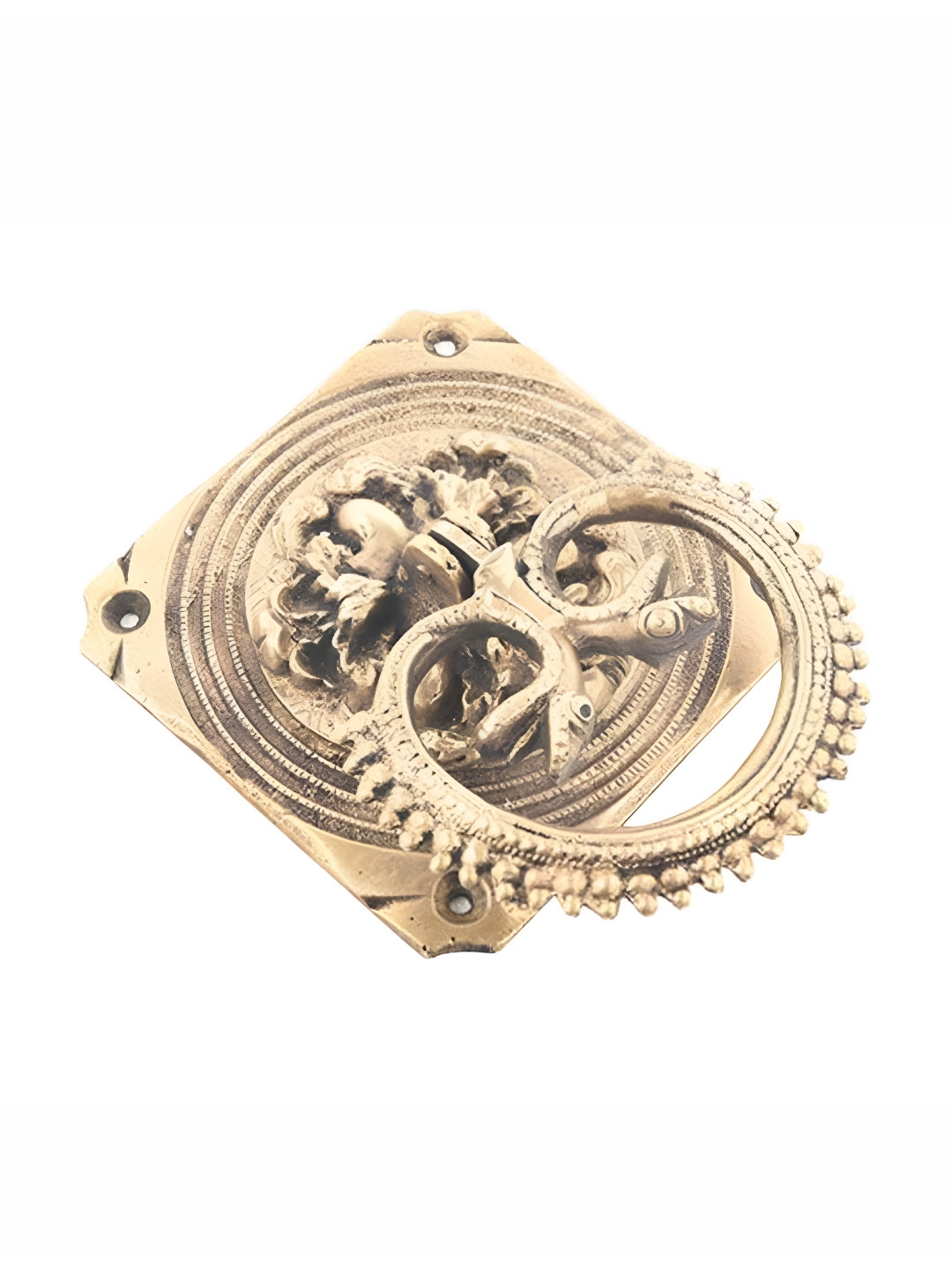 

Indianshelf Beige Ornate Ring Door Knocker