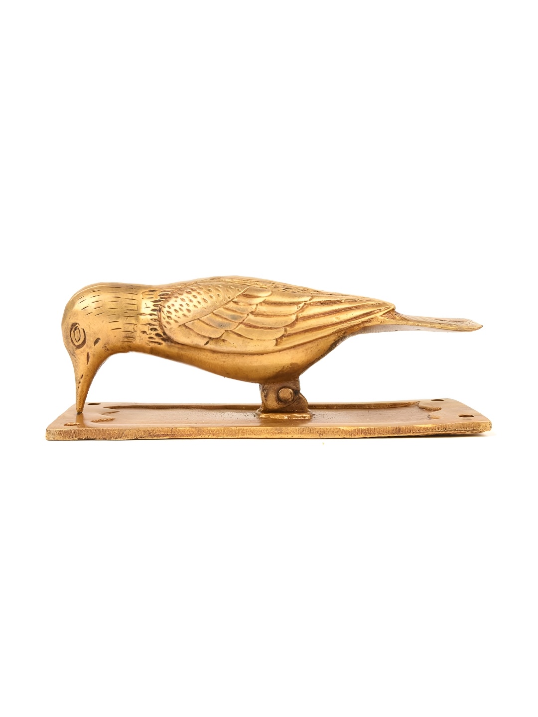 

Indianshelf Beige Brass Bird Door Knocker