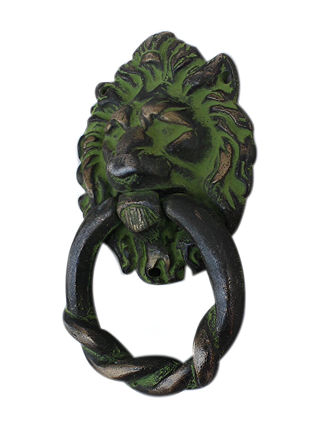 

Indianshelf Black & Green Antique Lion Door Knocker