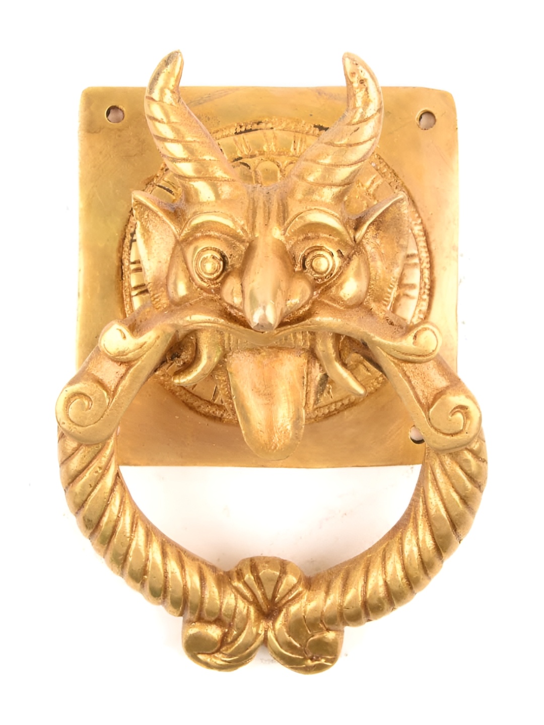 

Indianshelf Beige Demon Devil Door Knocker