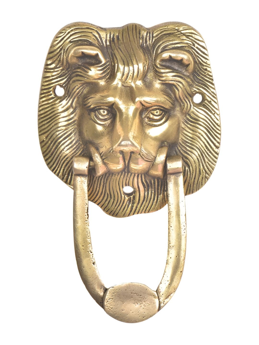 

Indianshelf Beige Lion Head Door Knocker Ring