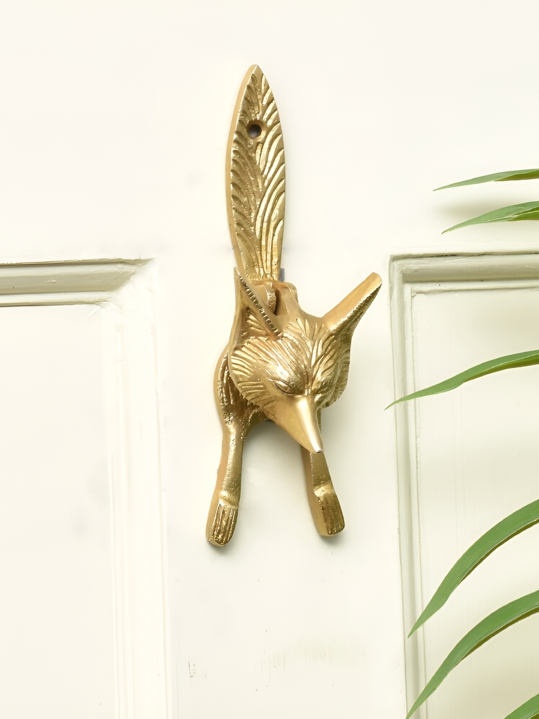 

Indianshelf Beige Fox Animal Door Knocker