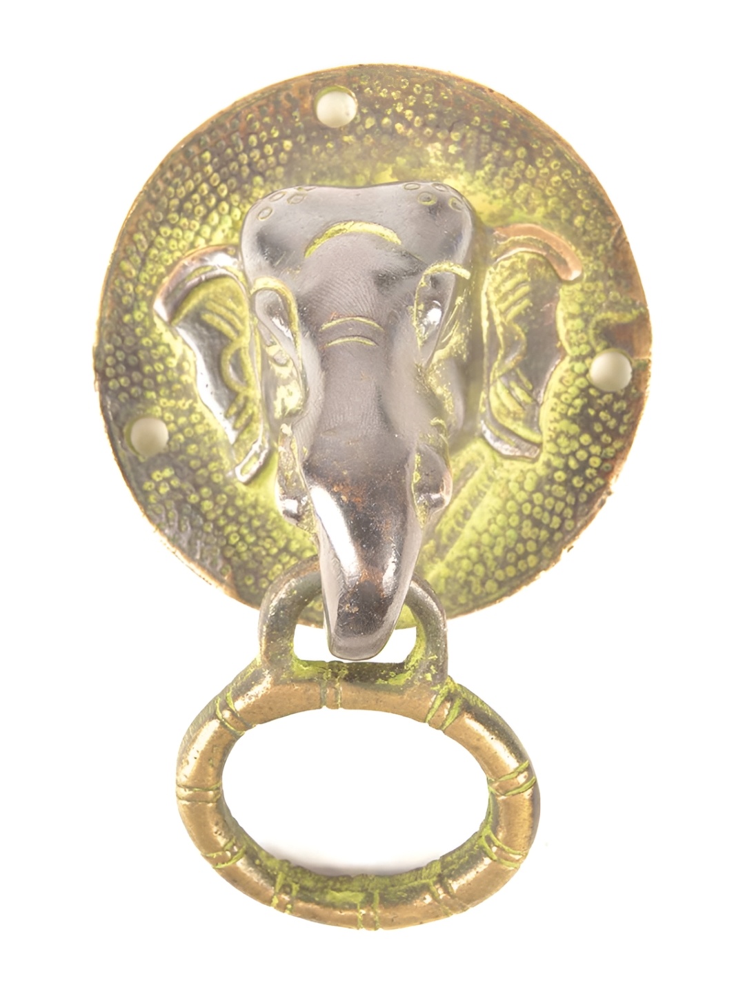 

Indianshelf Beige Elephant Door Knocker Ring