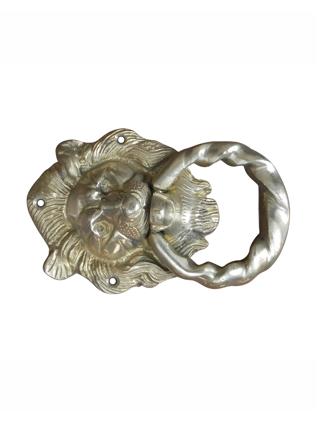 

Indianshelf Beige Brass Lion Door Knocker