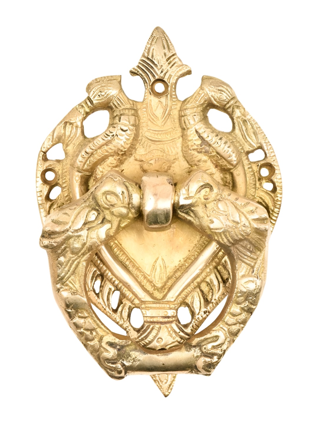 

Indianshelf Gold Toned Cast Birds Door Knocker