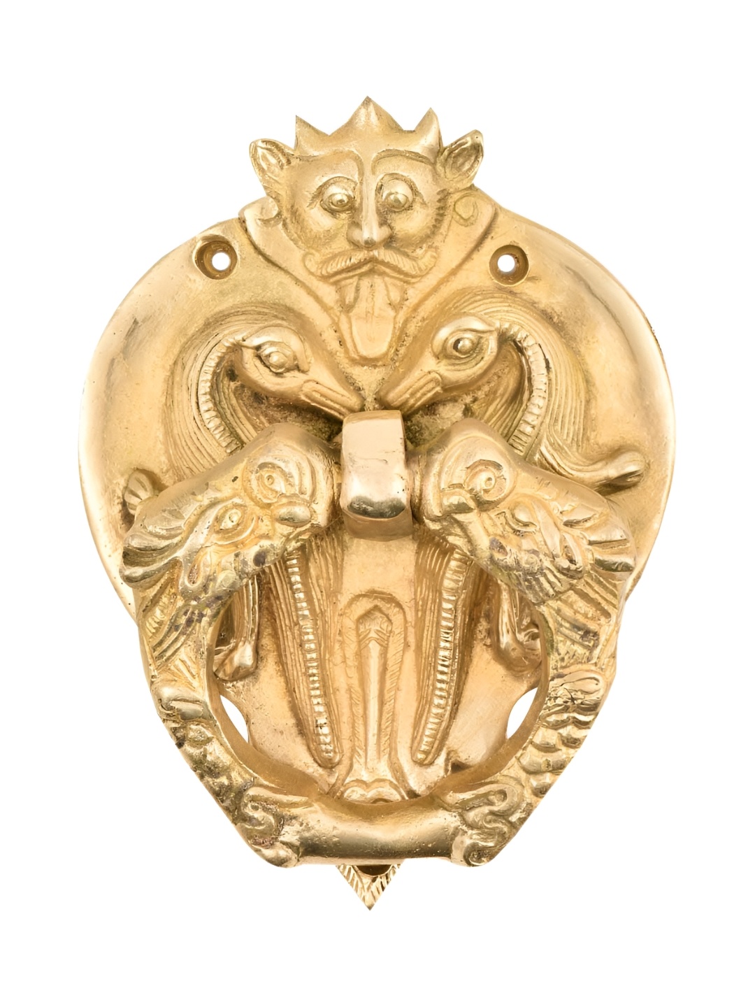 

Indianshelf Beige Demon Birds Devil Door Knocker