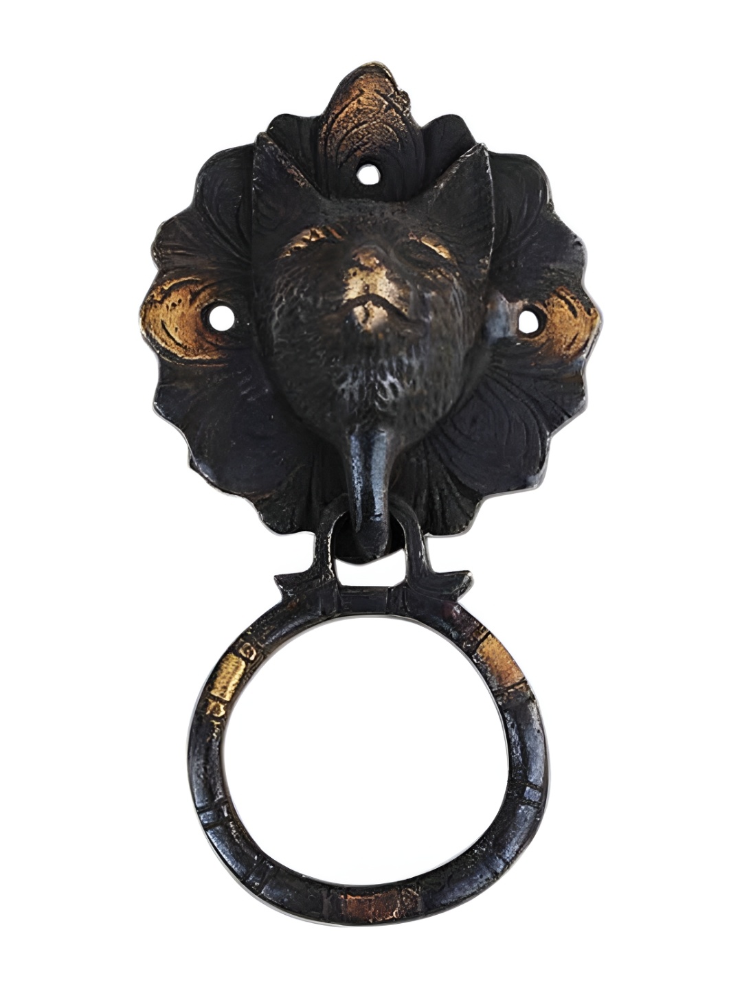 

Indianshelf Beige & Black Cat Antique Door Knocker