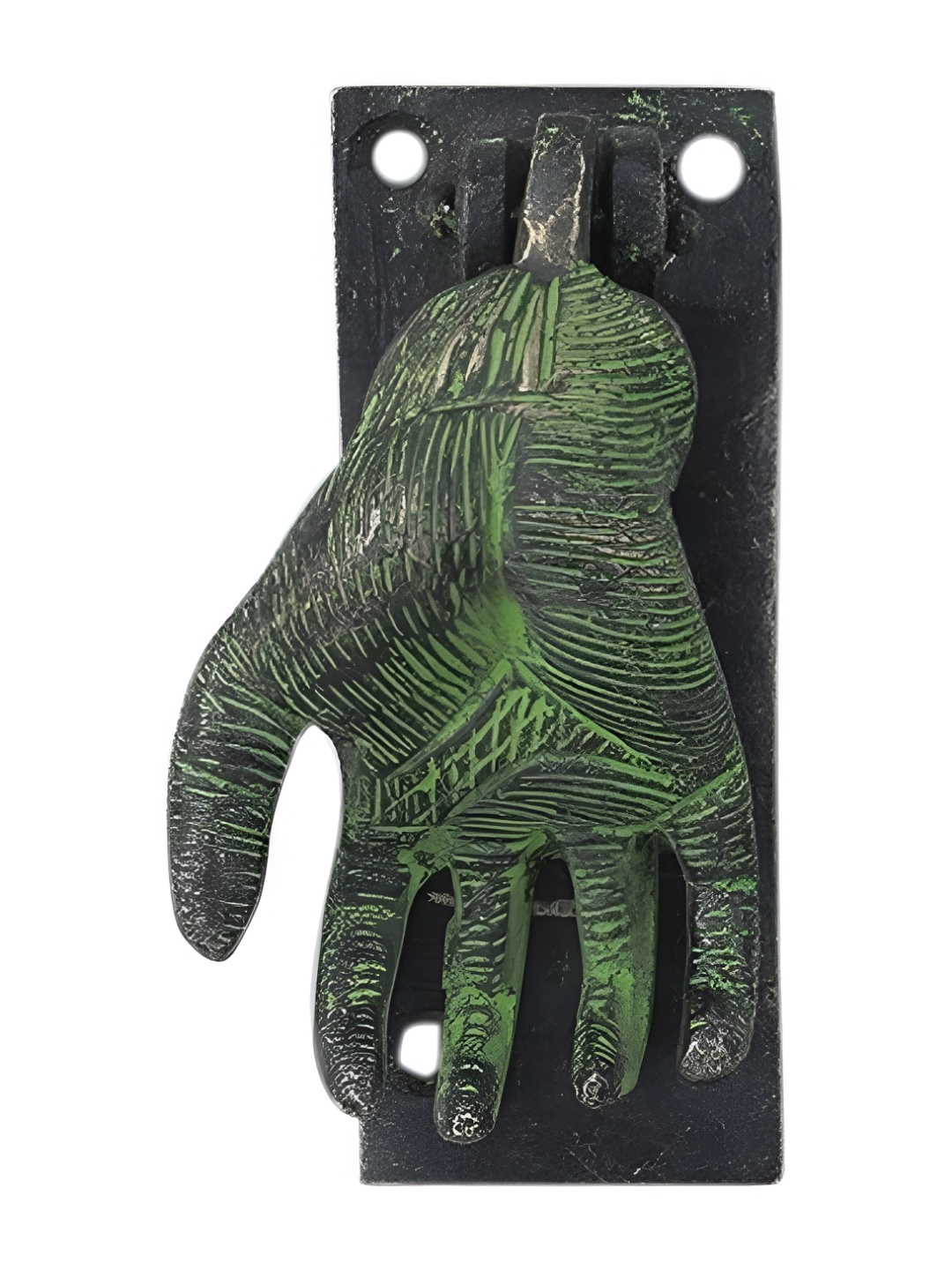 

Indianshelf Black & Green Hand Metal Door knockers