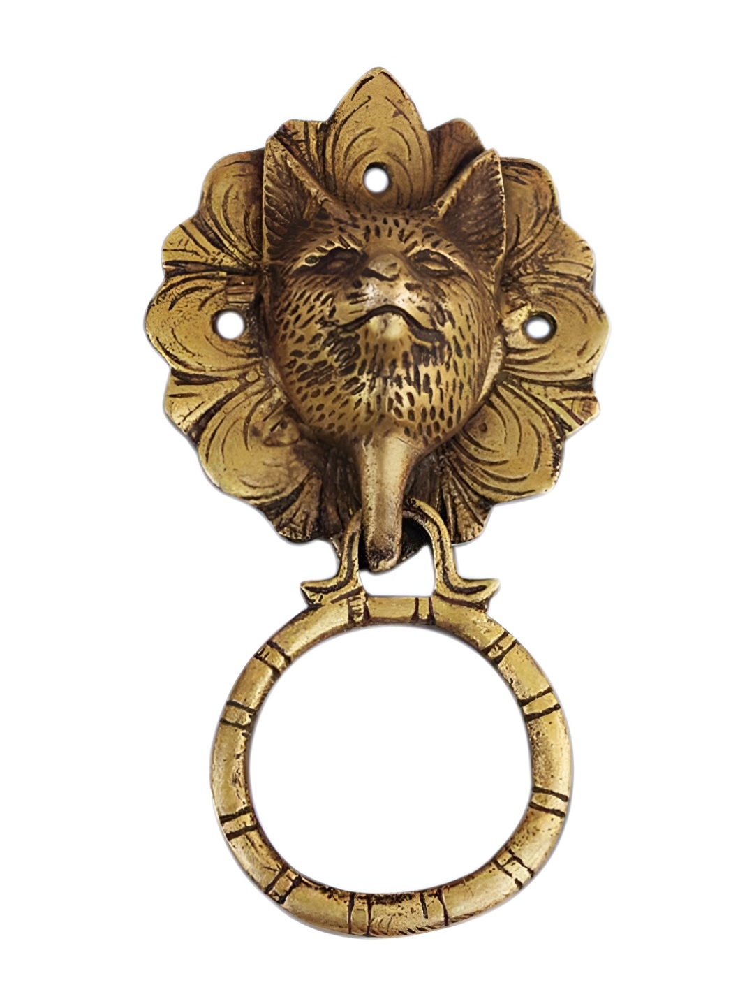 

Indianshelf Beige Cat Door Knocker