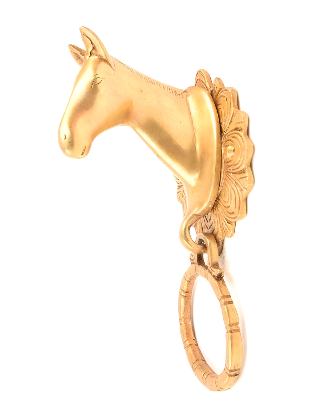 

Indianshelf Beige Horse Floral Door Knocker