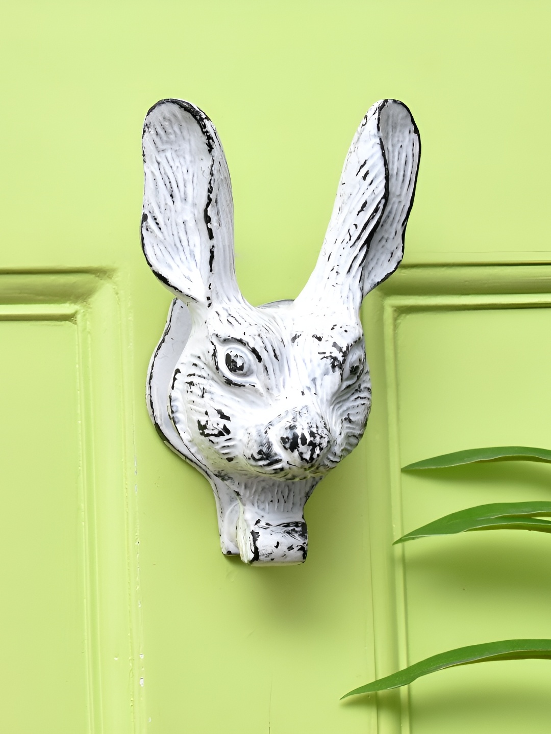 

Indianshelf White & Black Rabbit Face Door Knockers